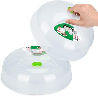 Dustproof Microwave Oven Dish Plate Steam Splash proof Cover Food