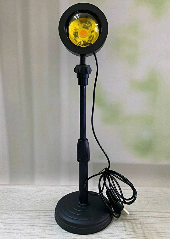 Sunset Lamp Rainbow Projection Lamp USB Charging LED Lighting Sun Never Sets Light Rainbow